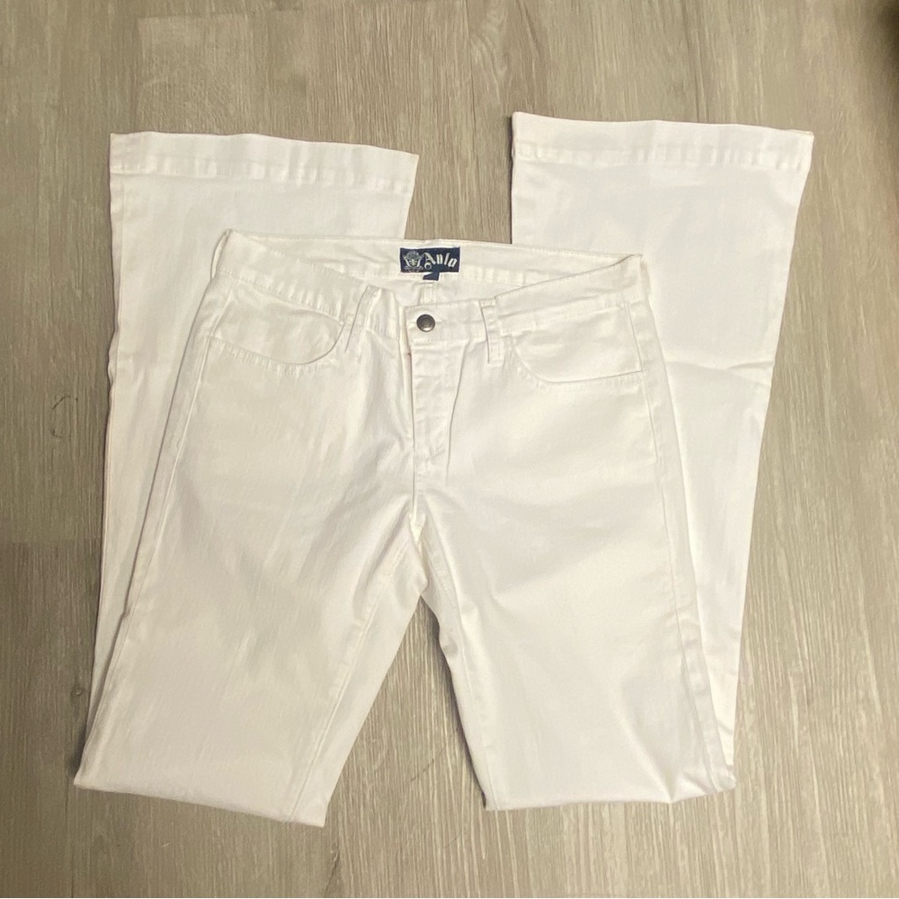 Anlo Flared Y2K White Coquette Women’s 29 Jeans Pants